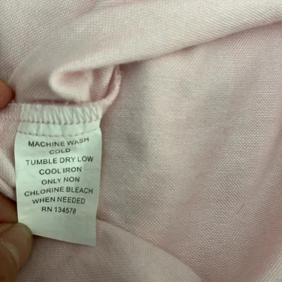 [12]Vineyard Vines Women Pink Cotton Button Up  Dress Shirt - Picture 8 of 8